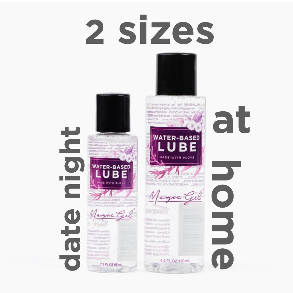 Magic Gel Water-Based Personal Lubricant | Lube for Men, Women and Couples | Clear Non-Staining | Unflavored